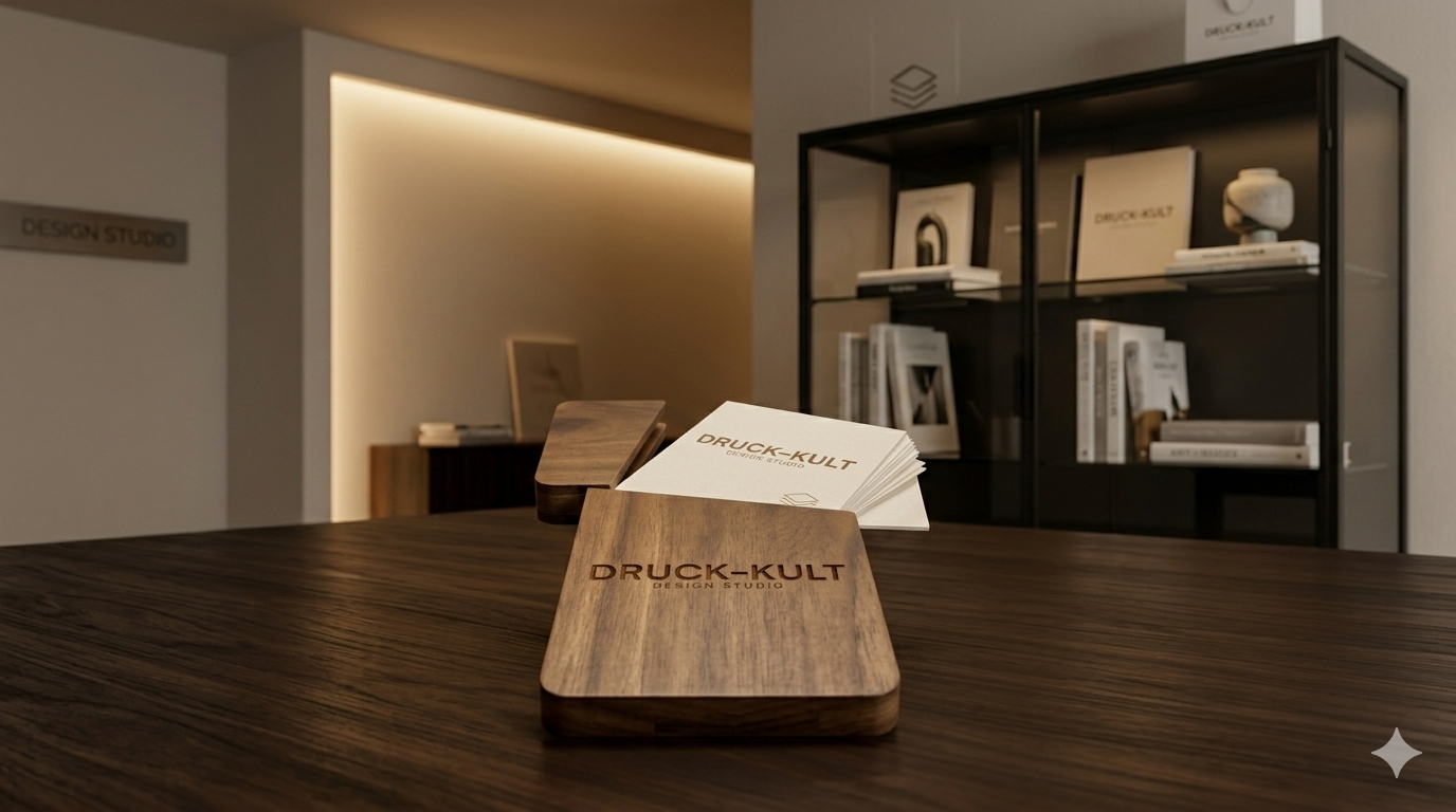 Visitenkartenetui aus Walnussholz – personalisierbar mit Gravur