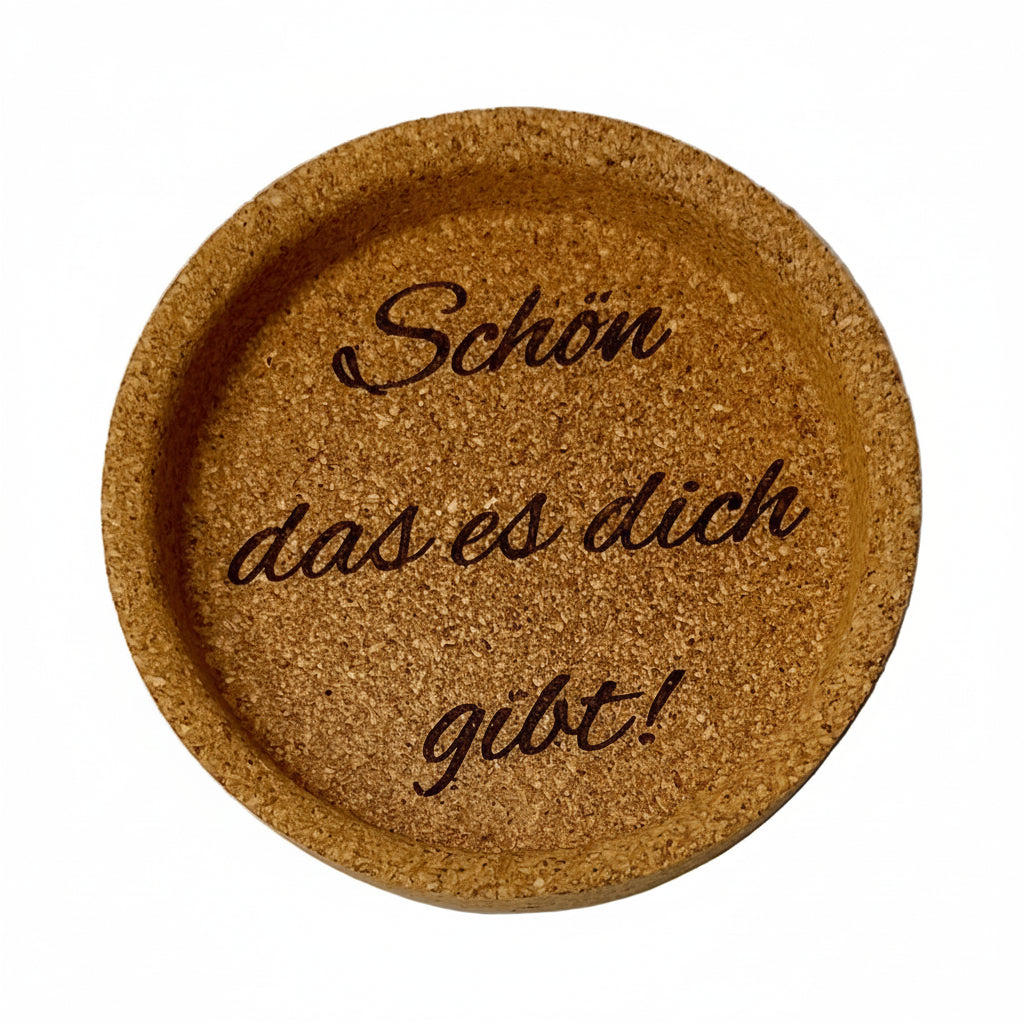 Personalisierte Tasse mit Kork-Untersetzer – Ein Geschenk mit Bedeutung
