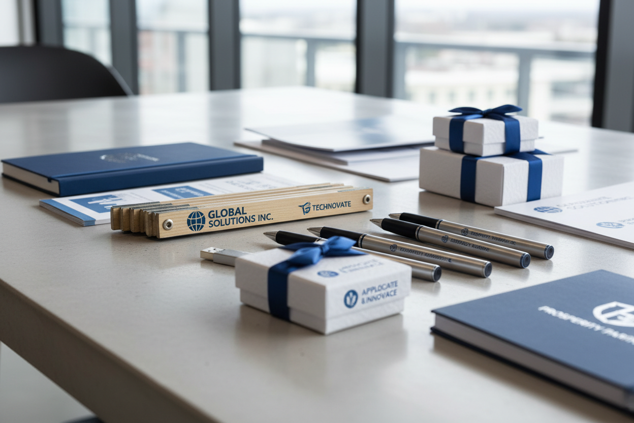 Passendes bild für designlösungen für unternehmen bezogen auf merchandise meterstäbe Mitrbeitergeschenke Kugelschreiber