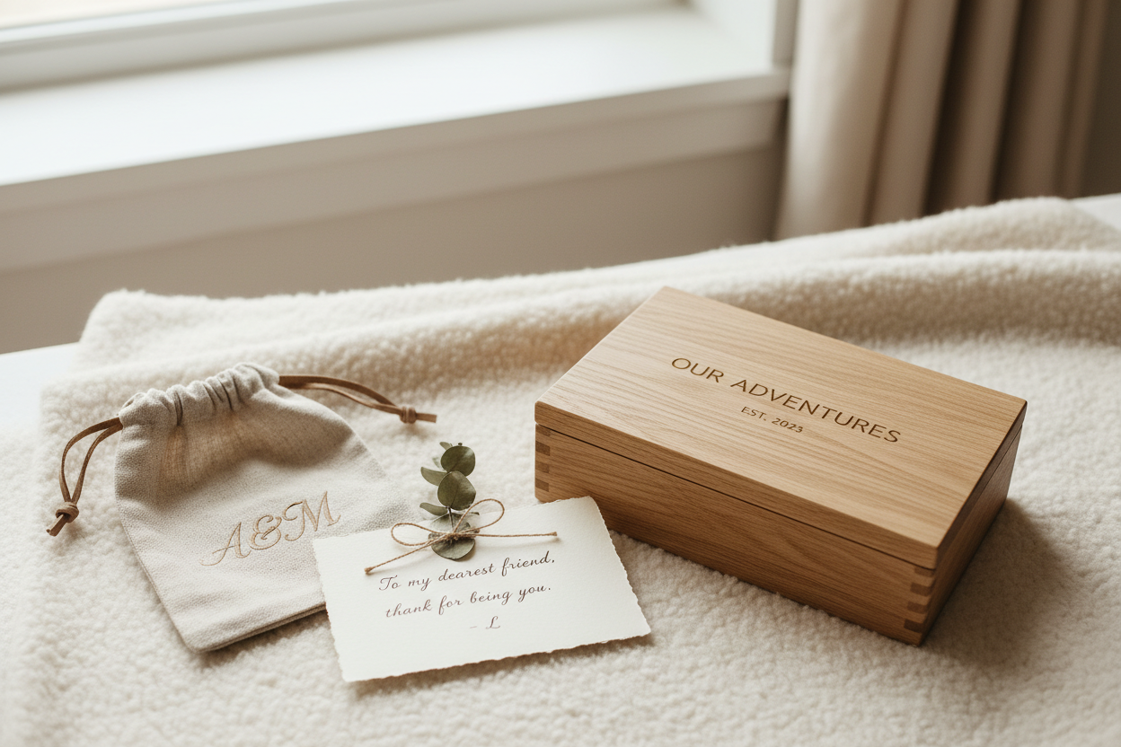 Persöhnliche Geschenke mit bedeutung schlicht dargestellt ohne überlaufen zu wirken